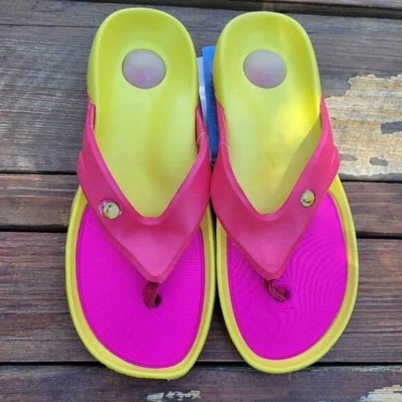 Slide Flip Flops Thong Sandals Sz 6 - Picture 1 of 8